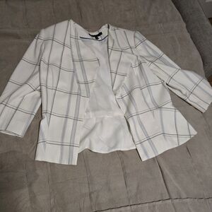 White and Black Market Blazer/Top size 14